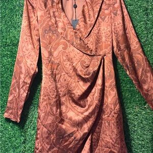 Gianni Bini Rust Floral Blazer